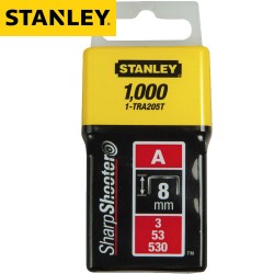 Agrafes STANLEY Type A 8mm - 1000Pcs