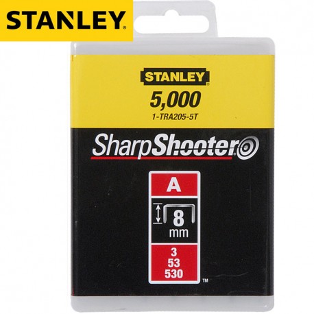 Agrafes STANLEY Type A 8mm - 5000Pcs