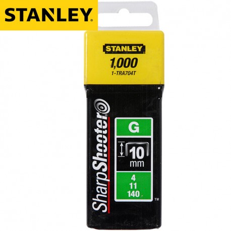 Agrafes STANLEY Type G 10mm - 1000Pcs