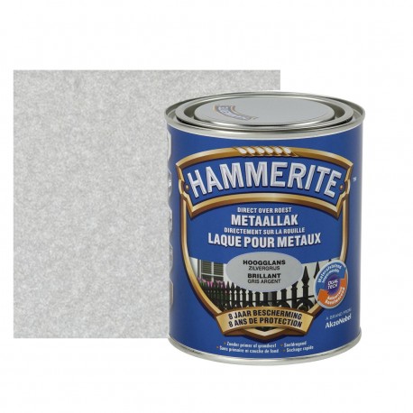 HAMMERITE brillant gris argent 0,75L