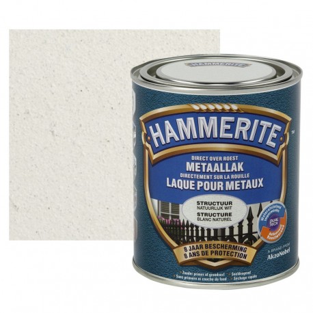 HAMMERITE structuré blanc mat 0,75