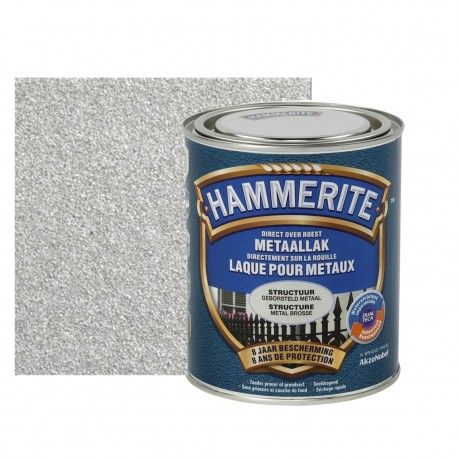 HAMMERITE structuré métal brossé 0,75L