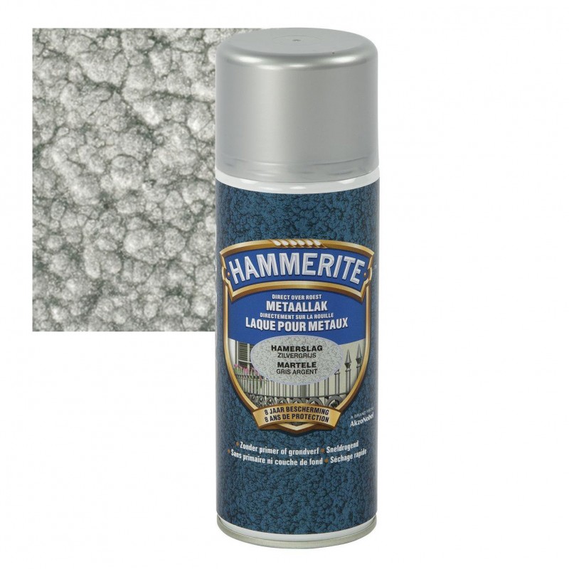HAMMERITE spray martelé gris argent 400ml