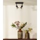 JASTER Barre 2 spots LED noir