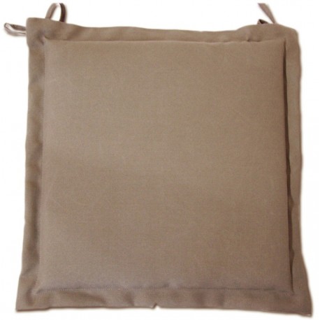 Coussin galette MARY taupe