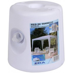 Pied de tonnelle 10L blanc