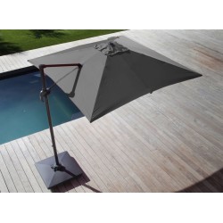 Parasol excentré ROMA 2,5x2,5m Anthracite