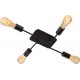 LESTER Plafonnier 4 ampoules - noir