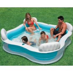 Piscine gonflable avec sièges