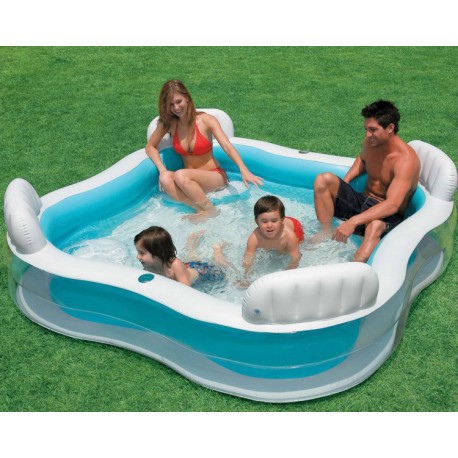 Piscine gonflable avec siège