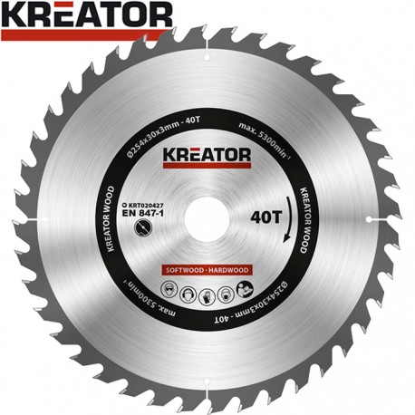 Lame de scie circulaire 254mm 40 dents