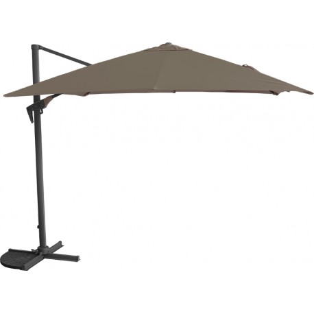 Parasol excentré PARIS 3x3 Taupe
