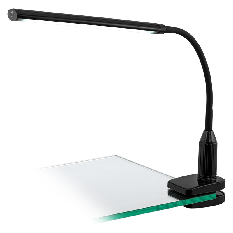 LAORA Lampe de bureau LED à pince noir