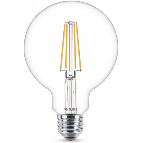 Ampoule Globe G95 LED PHILIPS Claire ~60W WW ND