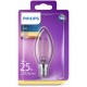 Ampoule flamme LED PHILIPS Claire E14 ~25W
