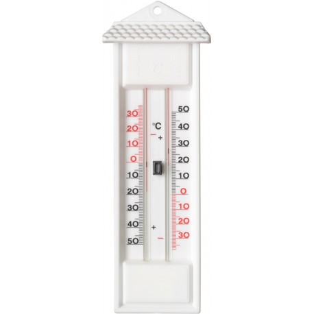 Thermomètre avec mémoire mini/maxi blanc