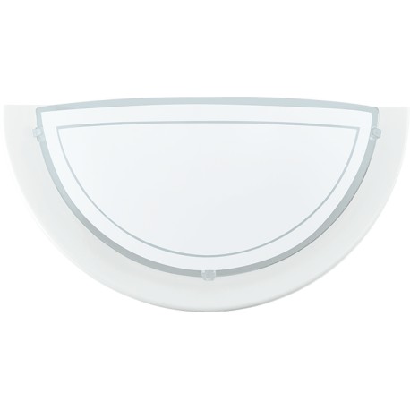 PLANET applique demi-lune blanc