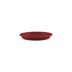 Soucoupe ronde PVC 11 rouge