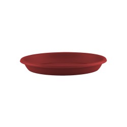 Soucoupe ronde PVC 18 rouge