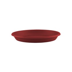 Soucoupe ronde PVC 18 rouge