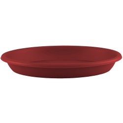 Soucoupe ronde PVC 35 rouge