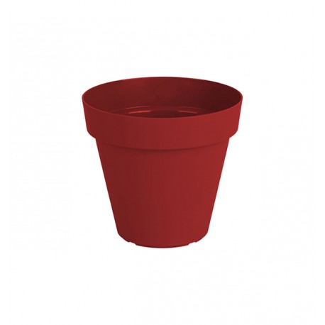Pot rond CAPRI 16 rouge foncé