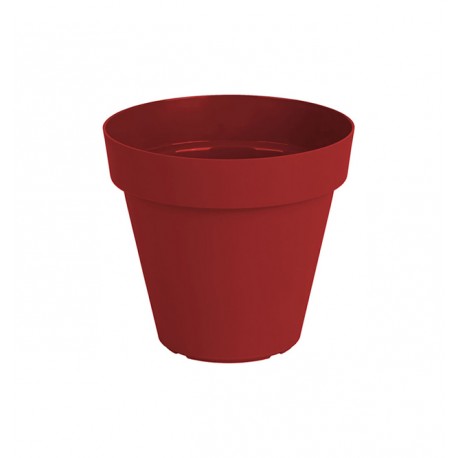 Pot rond CAPRI 18 rouge foncé