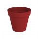 Pot rond CAPRI 20 rouge foncé