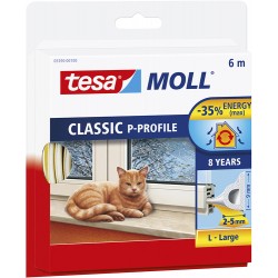 Bourrelet TESA Moll 'P' 6m Blanc