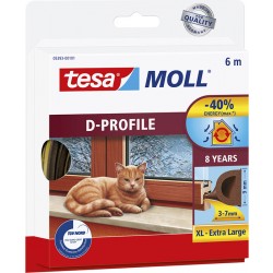 Bourrelet TESA Moll 'D' 6m Brun