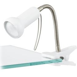 LAORA Lampe de bureau LED à pince blanc