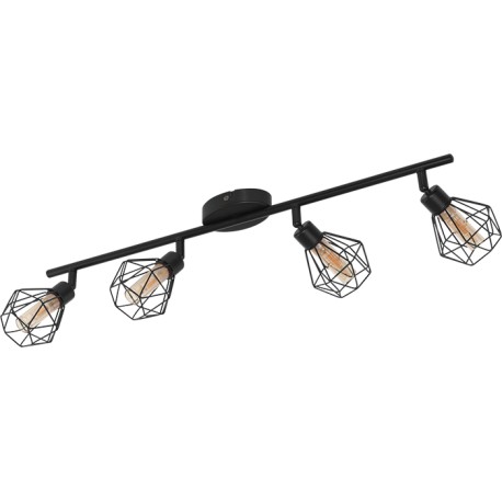 ZAPATA Barre 4 spots G9 LED noir
