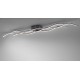 WAVE Plafonnier 3 barres LED noir 137cm