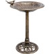 Bain d'oiseaux décor bronze