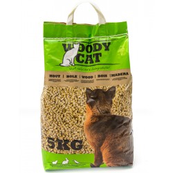 WOODY CAT Litière granulés bois 5kg