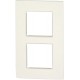 Plaque double verticale NIKO Intense blanc
