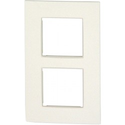 Plaque double verticale NIKO Intense blanc