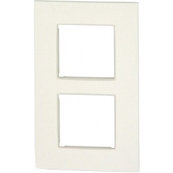 Plaque double verticale NIKO Intense blanc