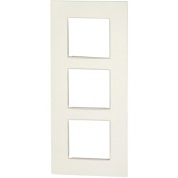 Plaque triple verticale NIKO Intense blanc