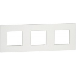 Plaque triple horizontale NIKO Intense blanc