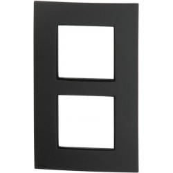 Plaque double verticale NIKO Intense anthracite