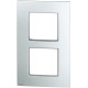 Plaque double verticale NIKO Intense sterling