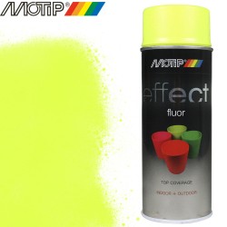 Bombe de peinture fluorescente Jaune 