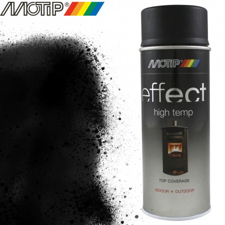 MOTIP DECO EFFECT spray noir haute temperature 400 ml