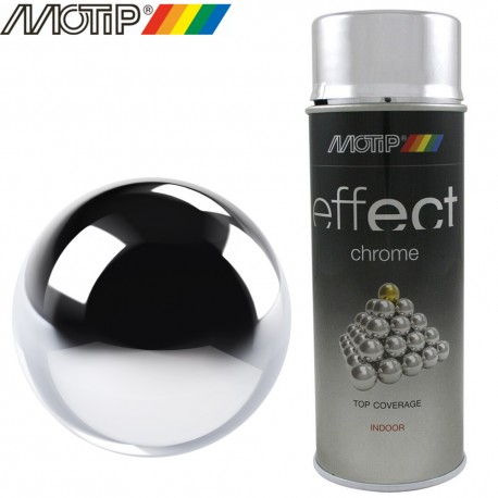 Aérosol peinture effet chrome MOTIP 400 ml - Feu Vert