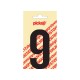 Chiffre "9" autocollant 90mm noir