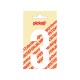Chiffre "3" autocollant 90mm blanc