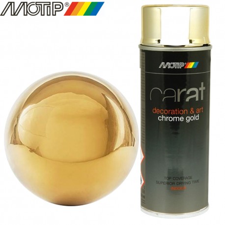 MOTIP CARAT spray effet chrome or 400 ml
