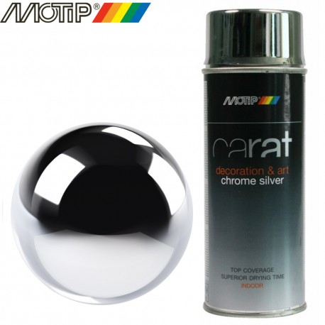 MOTIP CARAT spray effet chrome argent 400 ml