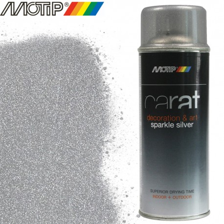 MOTIP CARAT spray argent paillette 400 ml